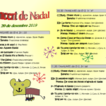 Programa del Concert de Nadal 2019